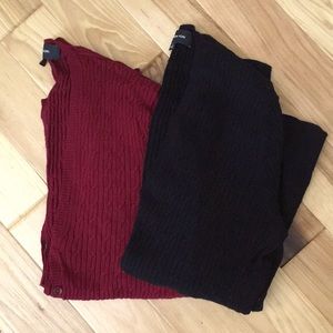 2 Size Large Stretchy Jones New York button up Cardigans